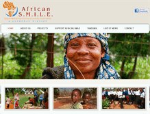 Tablet Screenshot of africansmile.org